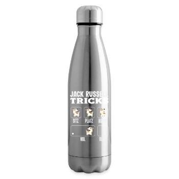 Lustiges Jack Russell Besitzer Geschenk - Isolierflasche - Lightsilver - Rechts