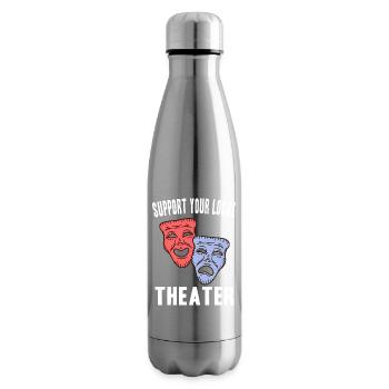 Theater Schauspieler Geschenkideen - Isolierflasche - Lightsilver - Rechts