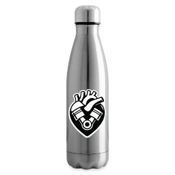 Petrol in the blood - Insulated Water Bottle - silver - Right