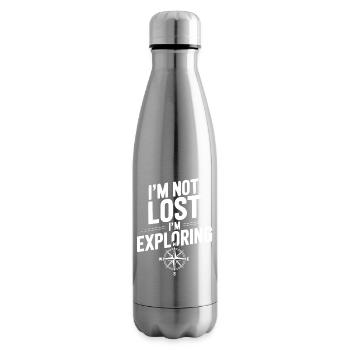 Ich bin nicht verloren, ich erkunde. - Isolierflasche - Lightsilver - Rechts