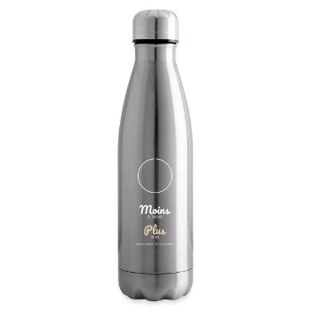 Plus De Vie - Bouteille isotherme - argent clair - Droite