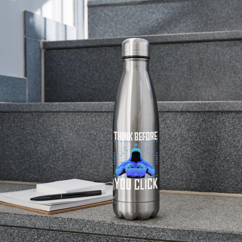 Hacker-Hacker-Hacker-Programmierer Linux Cybersicherheitsdaten Isolierflasche