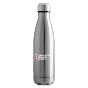 Kein Prokrastinations-Trio - Isolierflasche - Lightsilver - Rechts