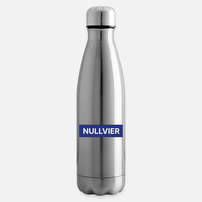 Nullvier Box Logo - Insulated Water Bottle - silver