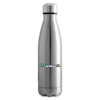 Dundee City Skyline V&A Museum Line Art - Insulated Water Bottle - silver - Right