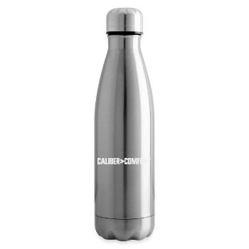 Caliber Ahead of Comfort – Concealed Carry in Accordance with 2nd V - Insulated Water Bottle - silver - Right