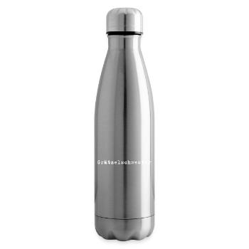 Grätzelschwester – Viennese dialect saying - Insulated Water Bottle - silver - Right