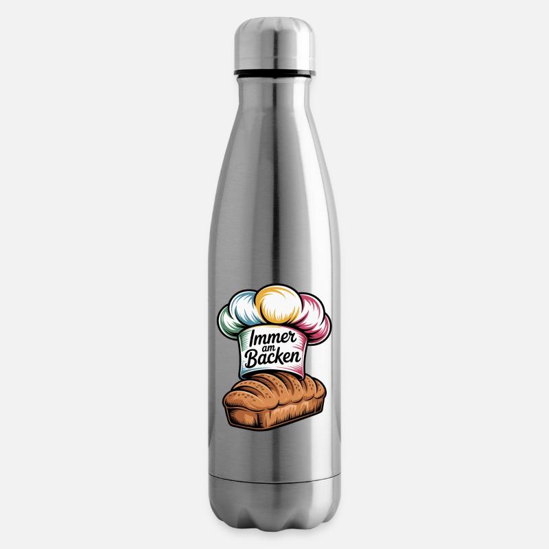 Backen Essen & Genuss Witz - Isolierflasche - Lightsilver