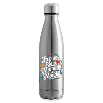 La plus belle Maman du Monde - Bouteille isotherme - argent clair - Droite