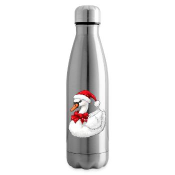 Schwäne Weihnachten - Isolierflasche - Lightsilver - Rechts