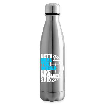 Heal The World - Insulated Water Bottle - silver - Right