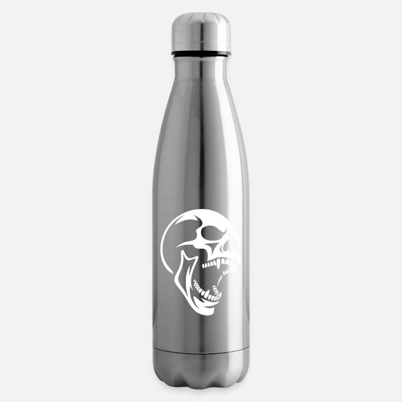 Cri de Crâne Design de Crâne - Bouteille isotherme - argent clair
