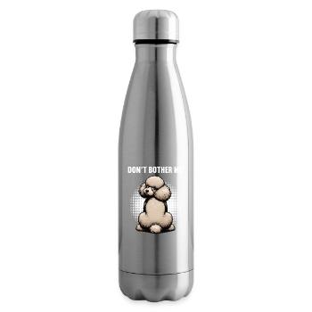 Don't  Bother Me Pudel Pudelbesitzer Pudelhalter - Isolierflasche - Lightsilver - Rechts