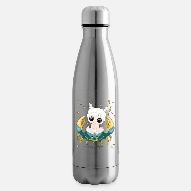 sternzeichen_cancer - Isolierflasche - Lightsilver