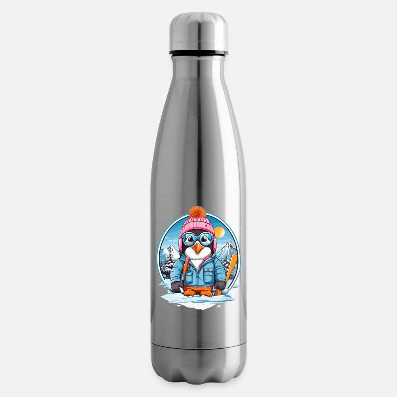 Süßer Pinguin - Isolierflasche - Lightsilver