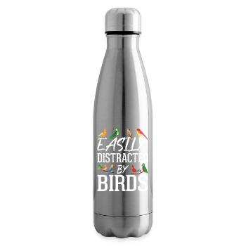 Leicht von Vögeln abgelenkt - Isolierflasche - Lightsilver - Rechts