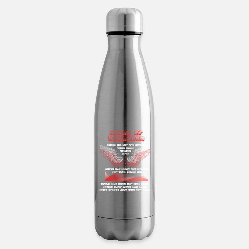 Ein auffälliges Design mit großen Engelsflügeln - Isolierflasche - Lightsilver