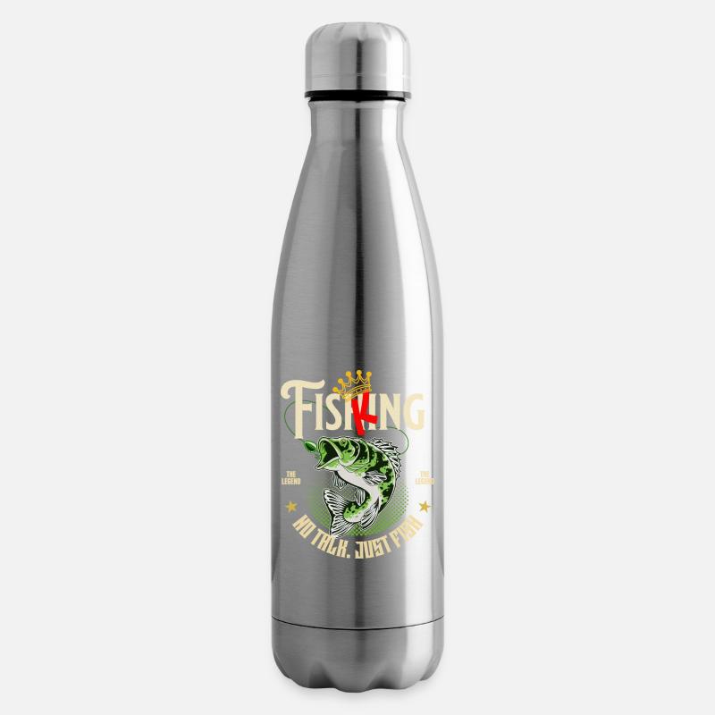 Fish King Angler Design - Isolierflasche - Lightsilver