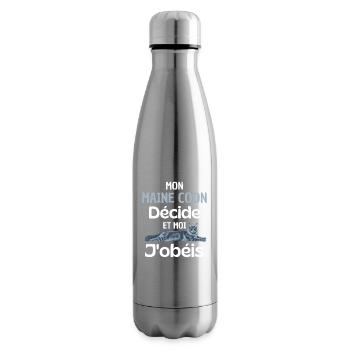 Maine Coon Befehl, du gehorchst - Isolierflasche - Lightsilver - Rechts
