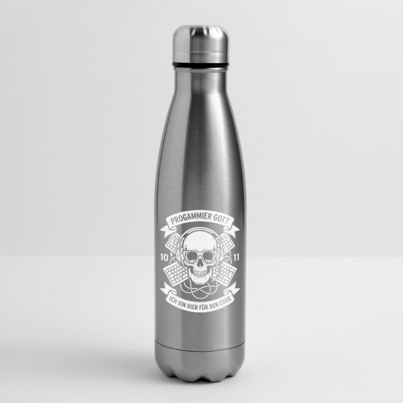 Crâne Code avec casque Bouteille isotherme