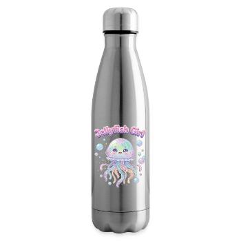 Pastel Kawaii Quallenmädchen-Ästhetik - Isolierflasche - Lightsilver - Rechts