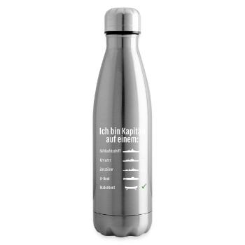 Ich bin Kapitän auf einem... - Isolierflasche - Lightsilver - Rechts