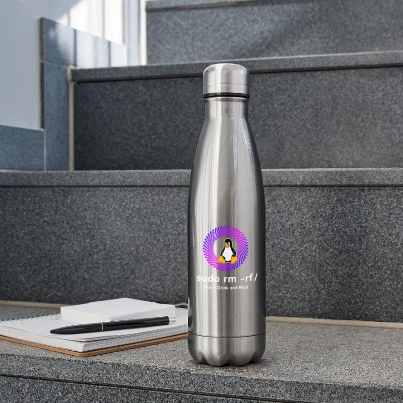 Computer Sys admin Pinguin Nerd pc sudo rm -rf cod Isolierflasche