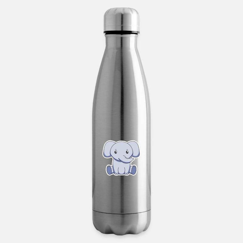 Elefant - Isolierflasche - Lightsilver