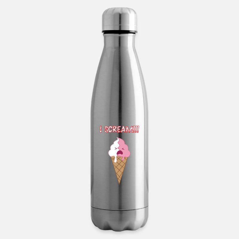 Jeu de mots - Bouteille isotherme - argent clair