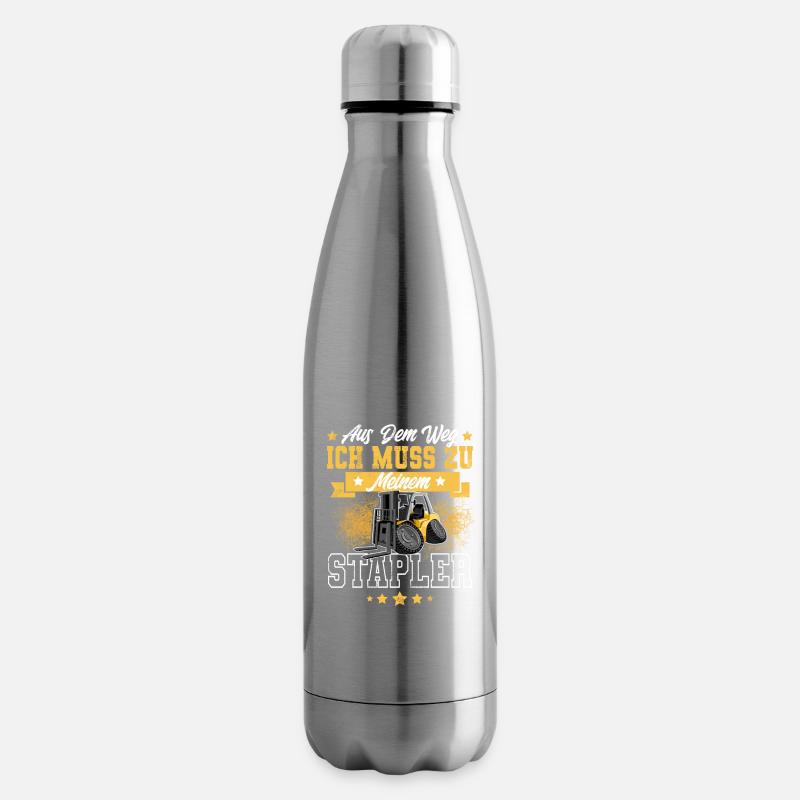 Staplerfahrer Gabelstapler Lagerist - Isolierflasche - Lightsilver