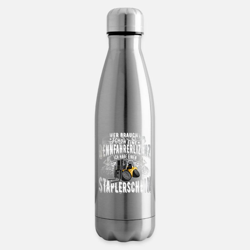 Staplerfahrer - Isolierflasche - Lightsilver