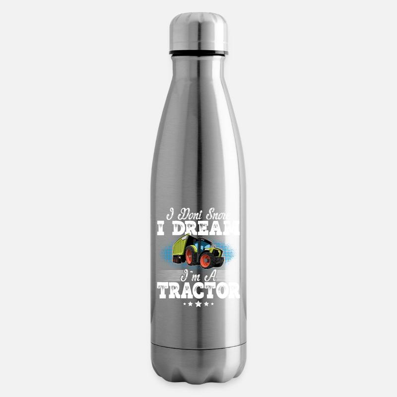 Traktor Schnarchen Lustiger Spruch - Isolierflasche - Lightsilver