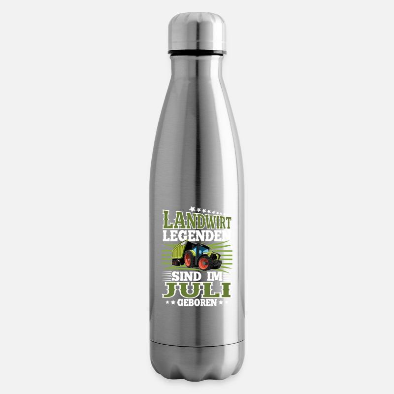 Geburtstag Landwirt Juli - Isolierflasche - Lightsilver