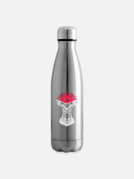 Schwarzwaldmädel Schwarzwaldmaidli Bollenhut Reh - Isolierflasche - Lightsilver