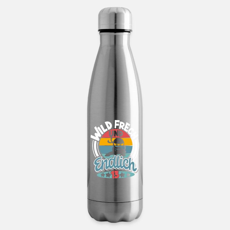 Ninja 13. Geburtstag Kinder 13 Jahre - Isolierflasche - Lightsilver