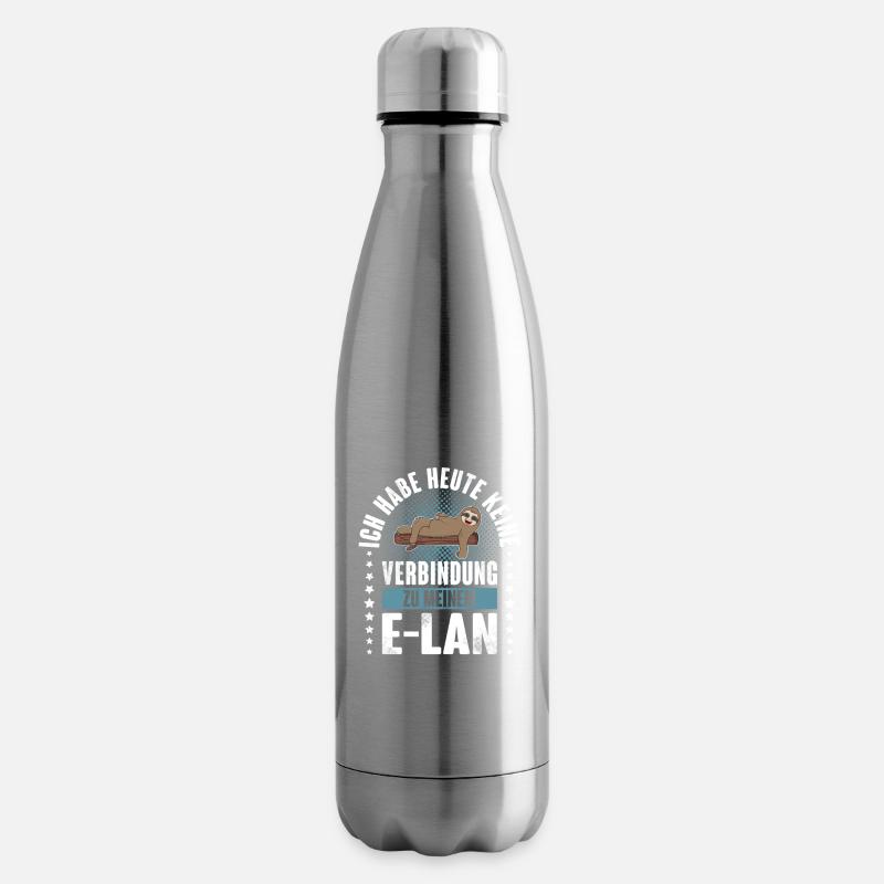 Faultier E Lan - Isolierflasche - Lightsilver