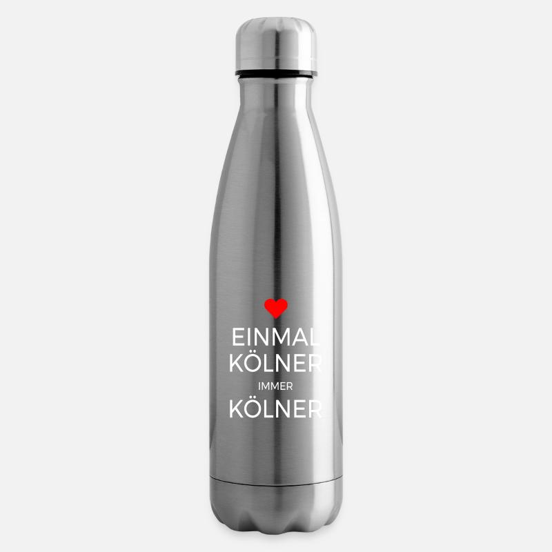 Köln Einmal Kölner Immer Kölner Karneval Kölsch - Isolierflasche - Lightsilver