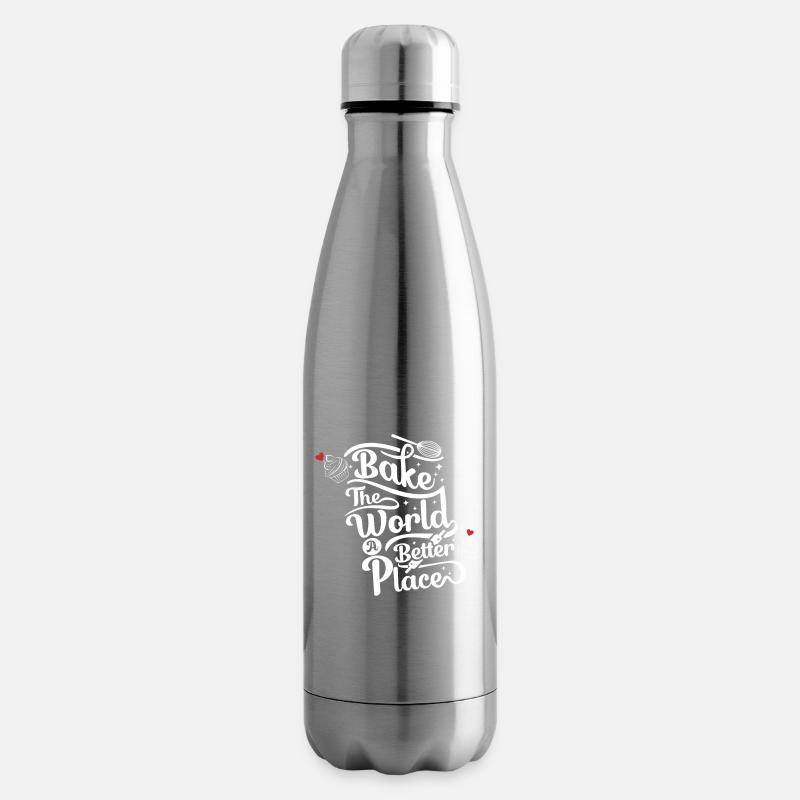 Cuire le monde mieux - Baking Lovers - Bouteille isotherme - argent clair