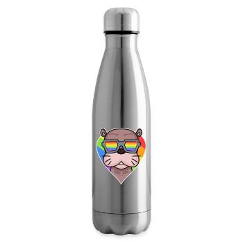 Sea Lion Regenobogen - Insulated Water Bottle - silver - Right