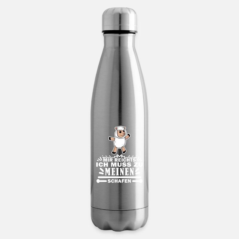 Schaf Schafe - Isolierflasche - Lightsilver