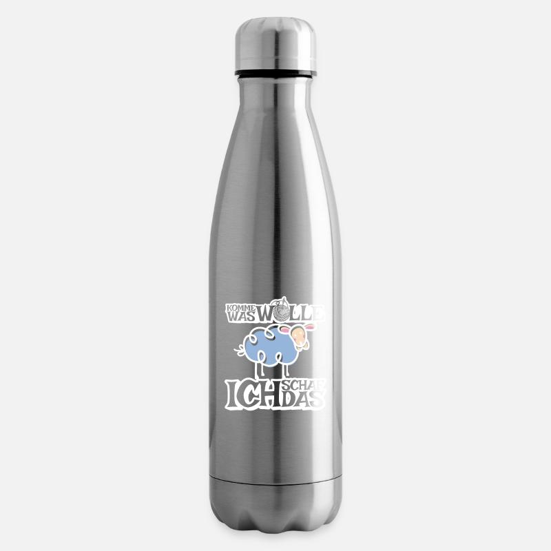 Komme was Wolle ich Schaf das - Isolierflasche - Lightsilver