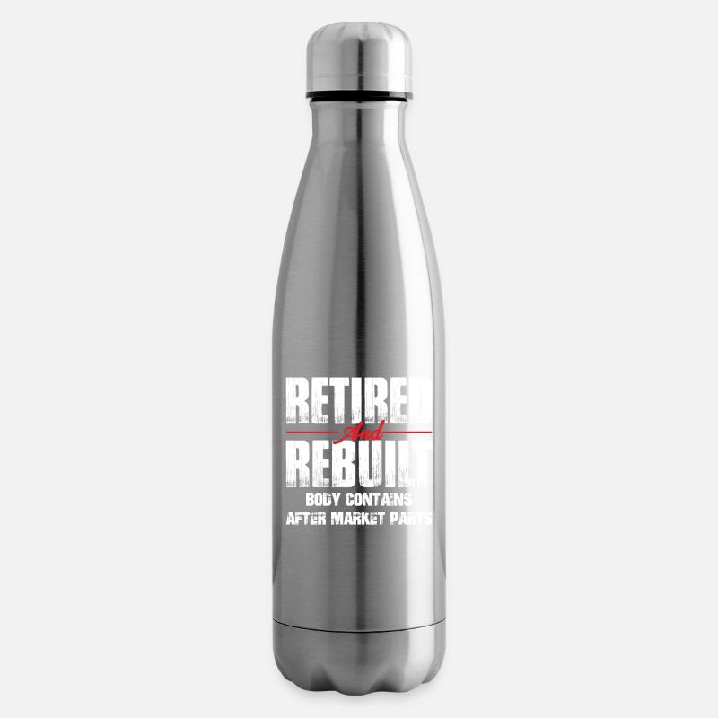 Récupération d’une chirurgie de remplacement de la hanche reconstruite à la retraite - Bouteille isotherme - argent clair