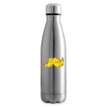 Mustache Mustache Beard Cheese - Insulated Water Bottle - silver - Right