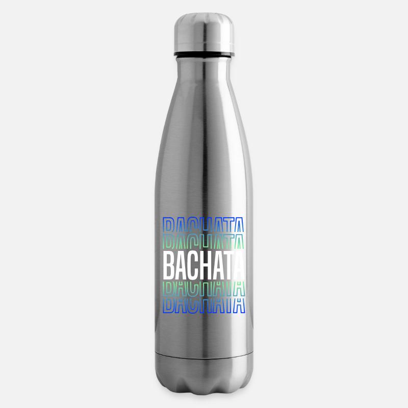 Lettrage Bachata pour une danse sensuelle - Bouteille isotherme - argent clair
