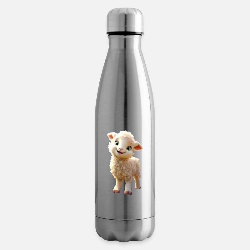 Schaf Lamm Mäh Schäfchen Schäfer Süße Schafe Schaf - Isolierflasche - Lightsilver