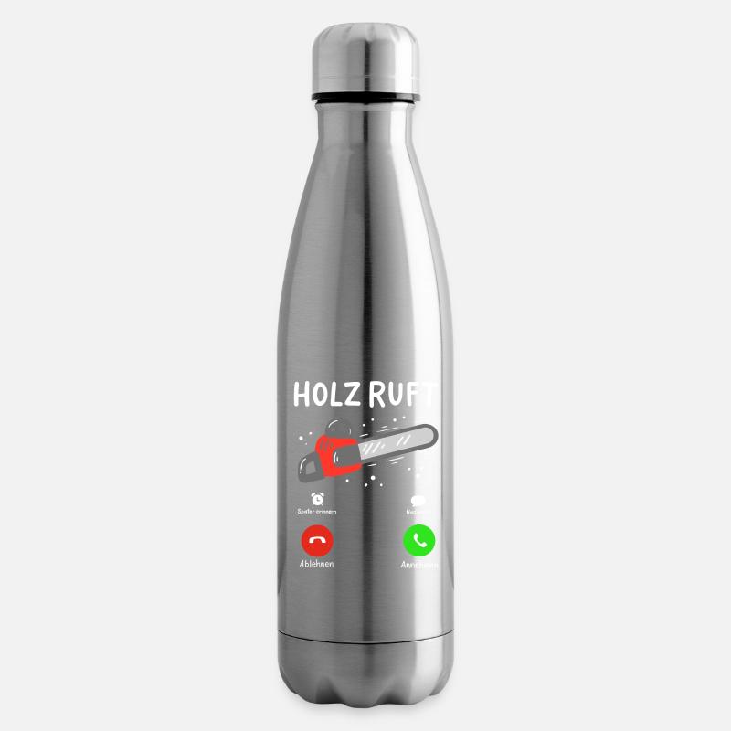 Holz Holzfäller - Isolierflasche - Lightsilver