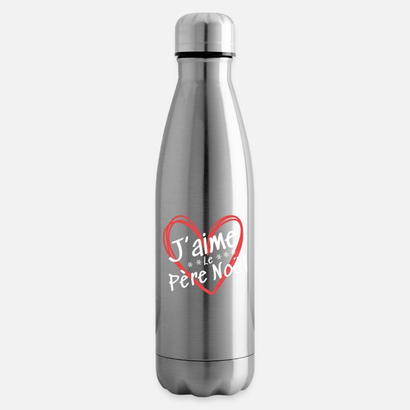 Ich liebe den Weihnachtsmann - Isolierflasche - Lightsilver