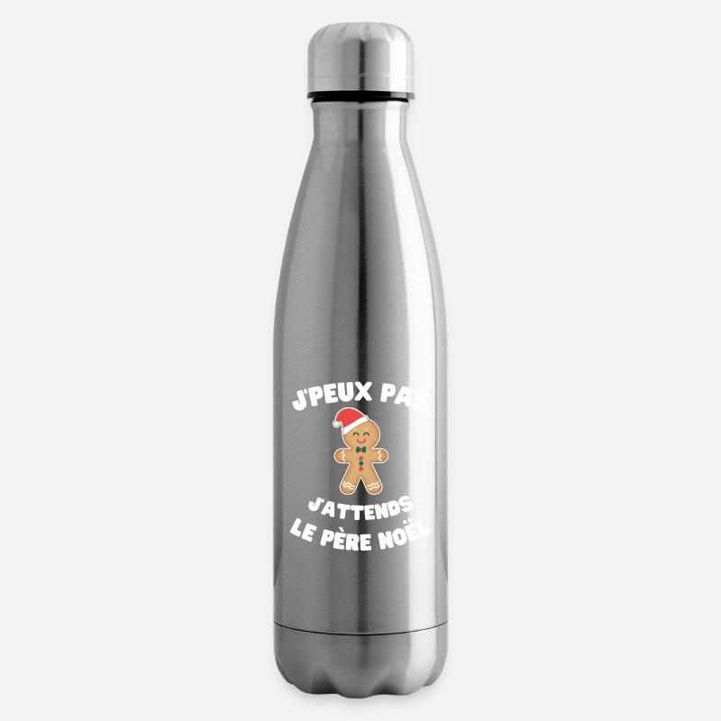 Ich kann nicht, ich warte auf den Weihnachtsmann - Isolierflasche - Lightsilver