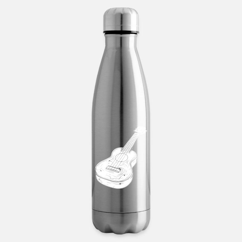 Ukulele Zeichnung - Isolierflasche - Lightsilver
