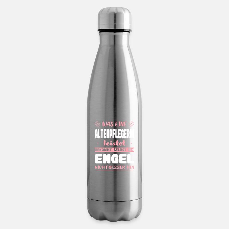 Pflegerin Geschenke Pflege Lustig Krankenpflegerin - Isolierflasche - Lightsilver